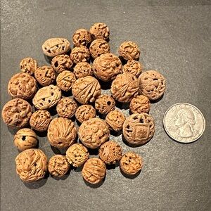 Vintage Hand Carved Wooden Beads Bundle